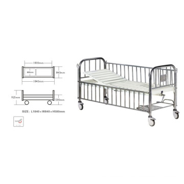 Lit enfant semi-fowler en acier inoxydable